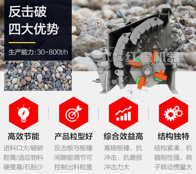 花崗巖反擊式破碎機的性能優(yōu)勢