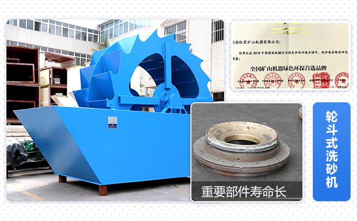 紅星機(jī)器輪斗式洗砂機(jī)節(jié)能環(huán)保