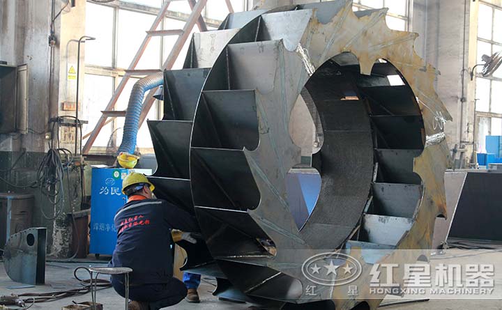 河卵石洗砂機生產車間