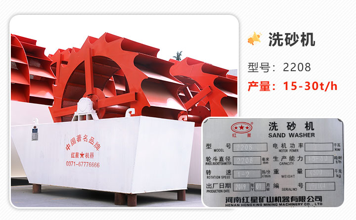 紅星2208輪斗洗砂機(jī)及其對(duì)應(yīng)產(chǎn)品質(zhì)量合格證