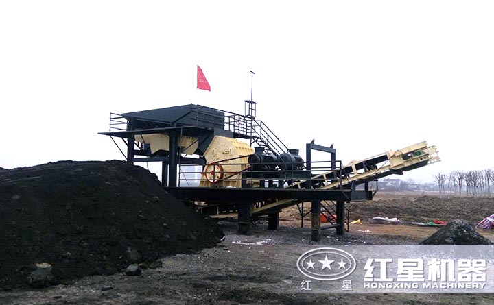 河南洛陽客戶時產400噸煤炭破碎廠實景